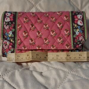 Vera Bradley Vintage Pink Pattern Wallet On String